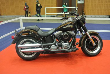 Kuala Lumpur, Malezya-Mart 24, 2018: güzel Amerikalı 'nın Harley-Davidson motosiklet. Sahibi tarafından yaratıcı özelleştirilmiş. 