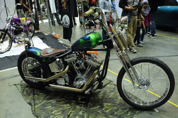 Kuala Lumpur Malajsie Září 2016 Vlastní Motocykl Přizpůsobit Starého Modelu — Stock fotografie