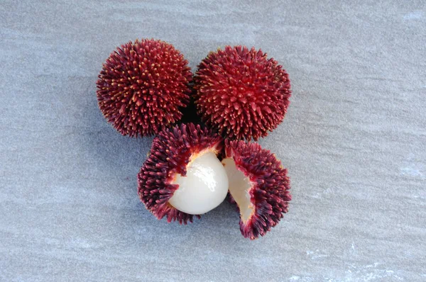 Pulasan Atau Nama Ilmiah Nephelium Mutabile Blume Sering Disebut Rambutan — Stok Foto