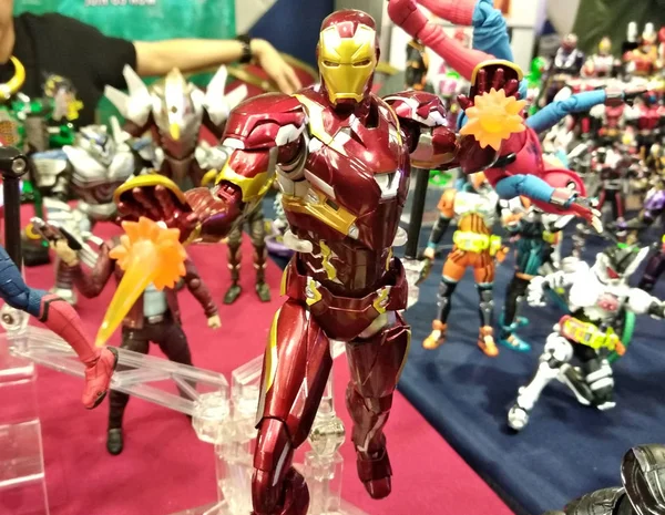 Kuala Lumpur Malaysia März 2018 Ausgewählte Iron Man Actionfiguren Aus — Stockfoto