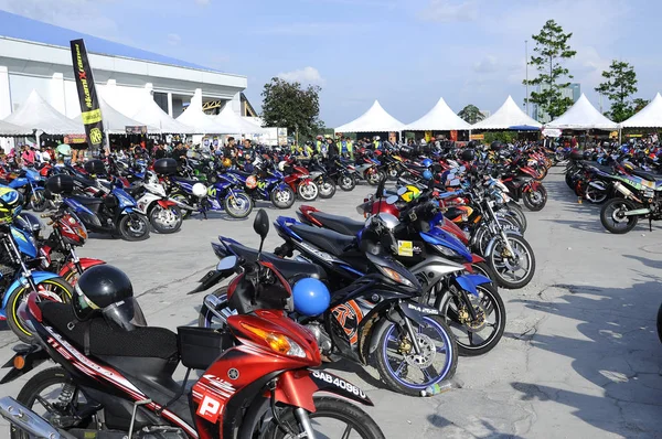 Kuala Lumpur Malajsie Března 2018 Tisíc Různých Značkových Motocyklů Zaparkovaných — Stock fotografie