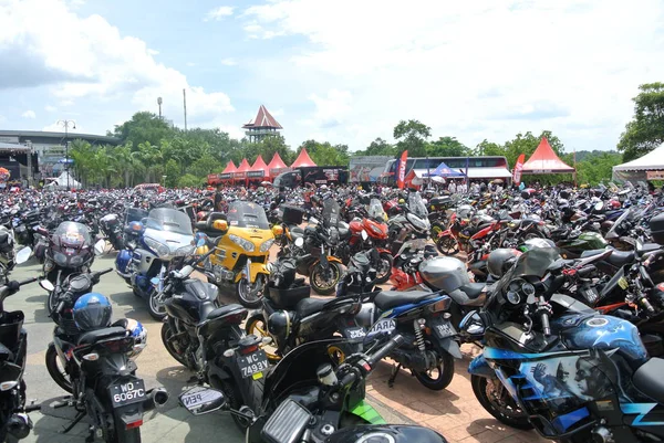 Kuala Lumpur Malaysia March 2018 Thousand Various Brand Motorcycle Parked — Stock Photo, Image