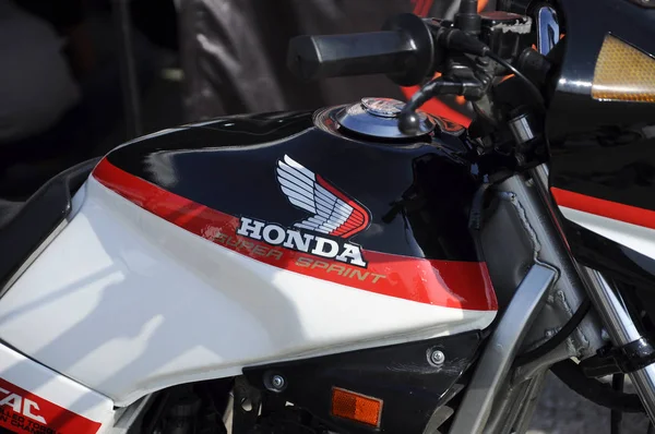 Κουάλα Λουμπούρ Μαλαισία Μαρτίου 2018 Honda Motorcycle Brand Logos Motorcycle — Φωτογραφία Αρχείου