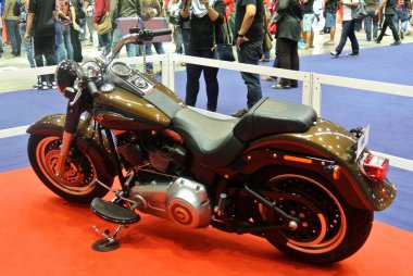 Kuala Lumpur, Malezya-Mart 24, 2018: güzel Amerikalı 'nın Harley-Davidson motosiklet. Sahibi tarafından yaratıcı özelleştirilmiş. 
