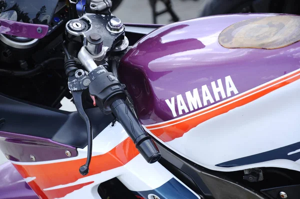 Kuala Lumpur Malaisie Mars 2018 Marque Logos Moto Yamaha Sur — Photo