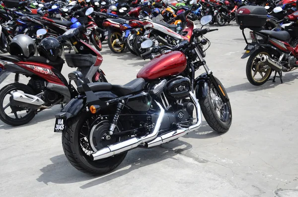 Kuala Lumpur Malezya Mart 2018 Güzel Amerikalı Nın Harley Davidson — Stok fotoğraf