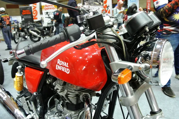 Kuala Lumpur Malaisie Mars 2018 Marque Moto Royal Enfield Logos — Photo