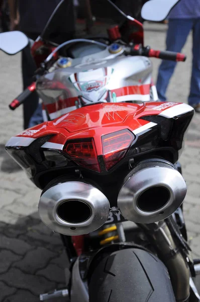 Kuala Lumpur Malaysia März 2018 Super Motorrad Auspuff Design Design — Stockfoto