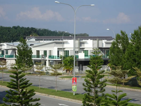 Kuala Lumpur Malaysia February 2018 Rumah Teras Mewah Bertingkat Ganda — Stok Foto