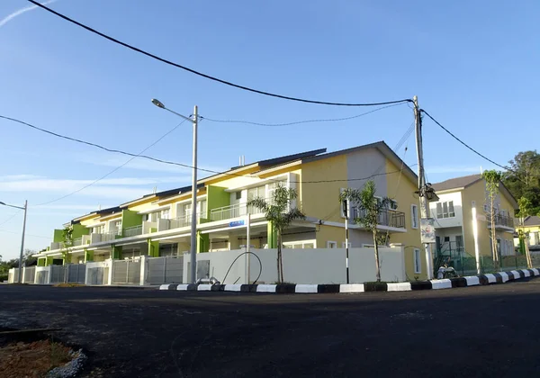 Kuala Lumpur Malaysia February 2018 Double Story Luxury Terrace House — Stock Photo, Image