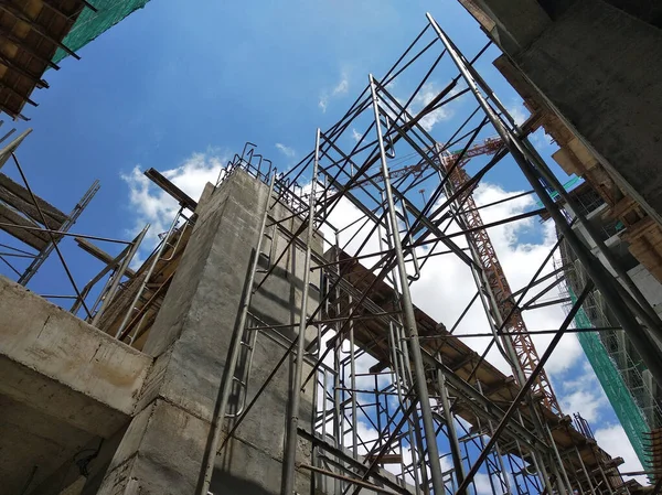Kuala Lumpur Malezya Mayıs 2018 Nşaat Sahasında Beton Yapı Kirişi — Stok fotoğraf