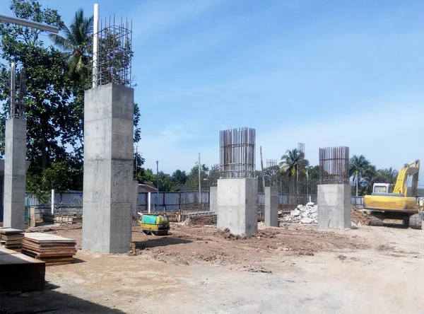 Kuala Lumpur Malaysia Marzo 2018 Lavori Cantiere Lavori Strutturali Sono — Foto Stock