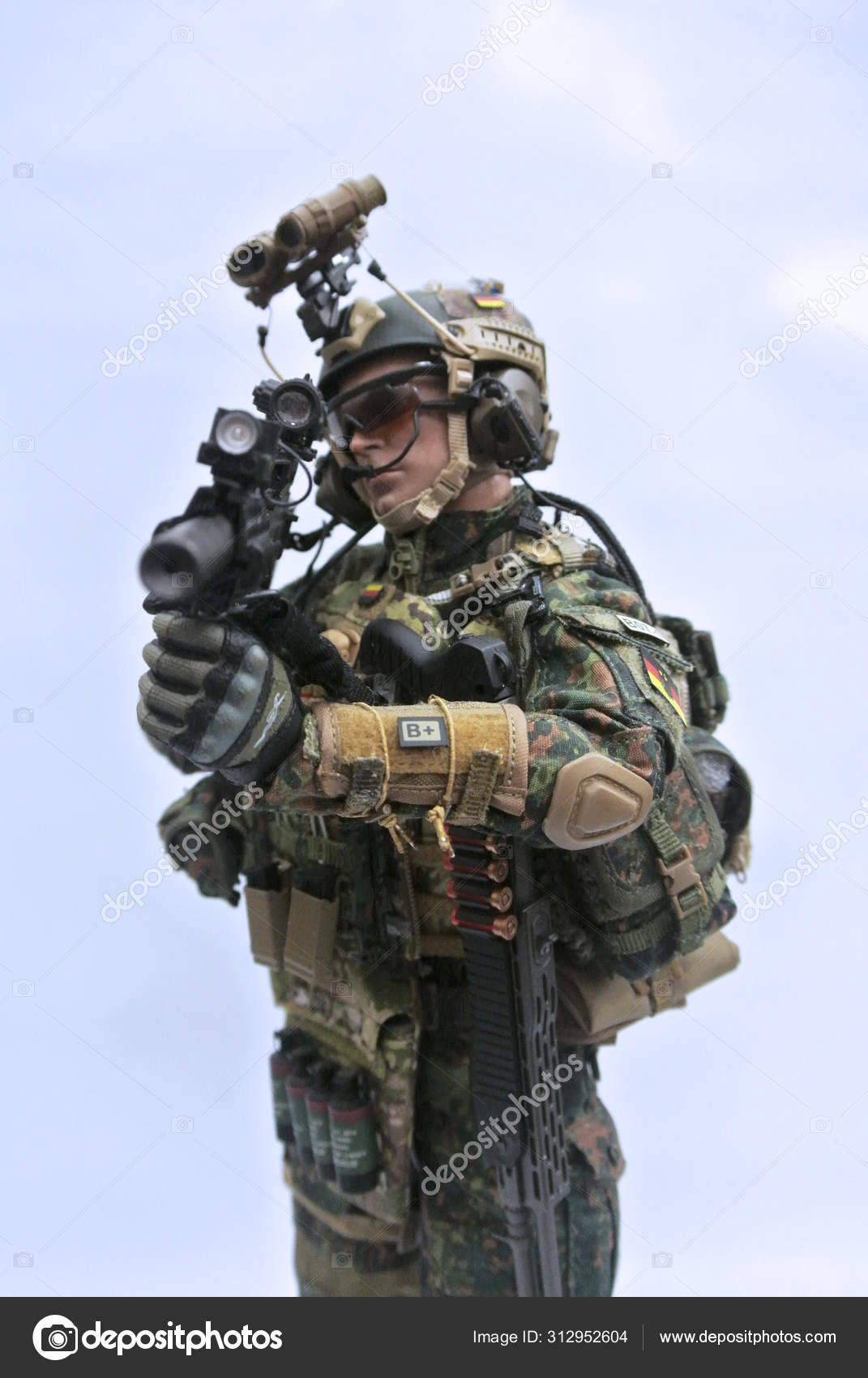 Kuala Lumpur Malaysia May 2018 Selected Focused Modern Army Action