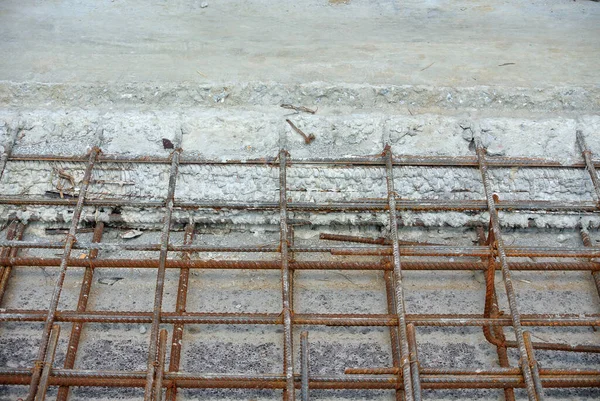 Serdang Malaysia June 2016 Concrete Construction Joint Construction Site Wire — Stock Photo, Image