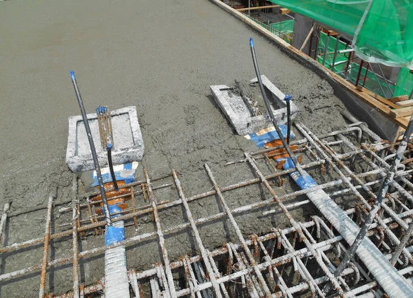 Malacca Malaysia April 2016 Spannkabelsehnenanker Für Spannbeton Auf Der Baustelle — Stockfoto