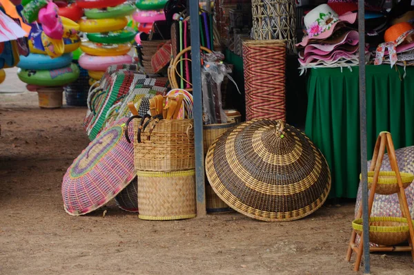 Malay Traditional Basket Made Pandanus Leaves Rattan — Stock Photo, Image