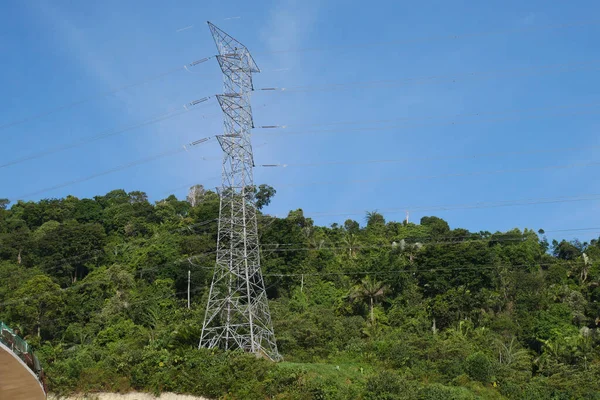 Seremban Malasia Junio 2019 Torre Pilón Hierro Galvanizado Alta Tensión — Foto de Stock