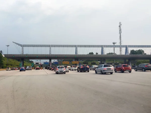 Seremban Malaysia May 2020 Highway Toll Canopy Malaysia Vehicles Use — Stock Photo, Image