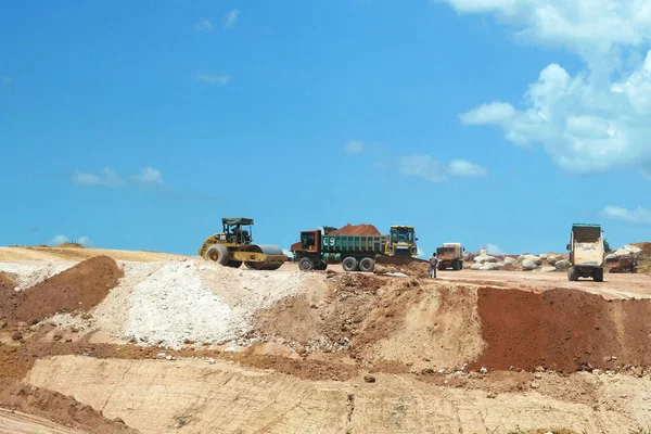 Kuala Lumpur Malaysia July 2019 Heavy Machinery Doing Soil Backfilling — Stock Photo, Image