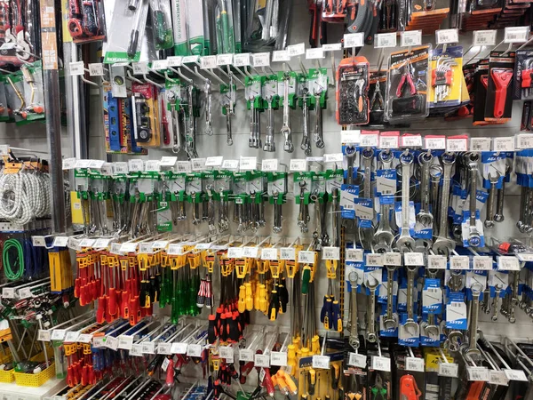 Seremban Malaysia May 2020 Hardware Carpentry Tools Hung Exhibited Sale — Stock Photo, Image