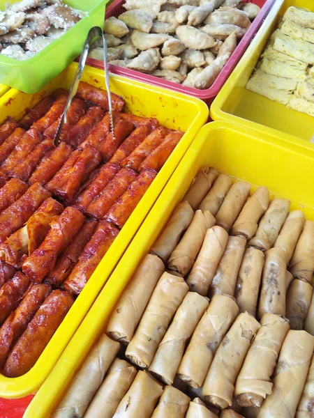 Maleisische Taarten Zijn Koop Tafel Sorteer Type Het Voor Klanten — Stockfoto