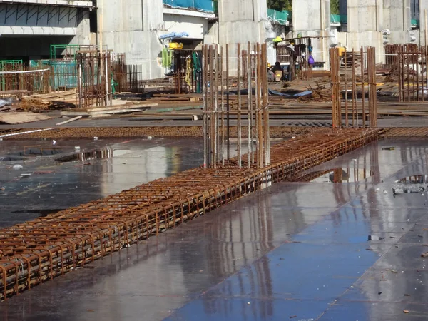 Kuala Lumpur Malaysia September 2017 Building Beam Reinforcement Bar Formwork — стоковое фото