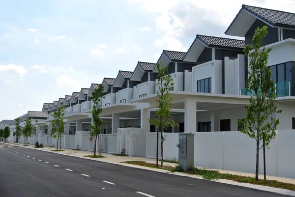 Seremban Malaisie Avril 2020 Nouvelle Maison Terrasse Luxe Deux Étages — Photo