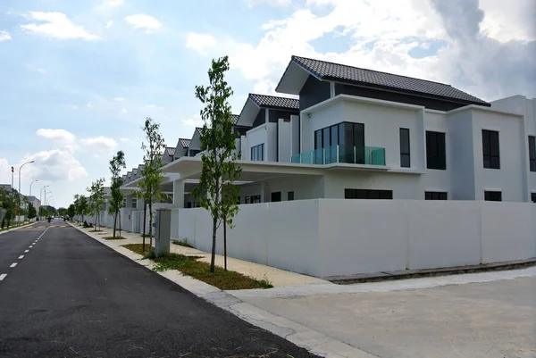 Seremban Malasia Abril 2020 Nueva Casa Con Terraza Lujo Dos — Foto de Stock