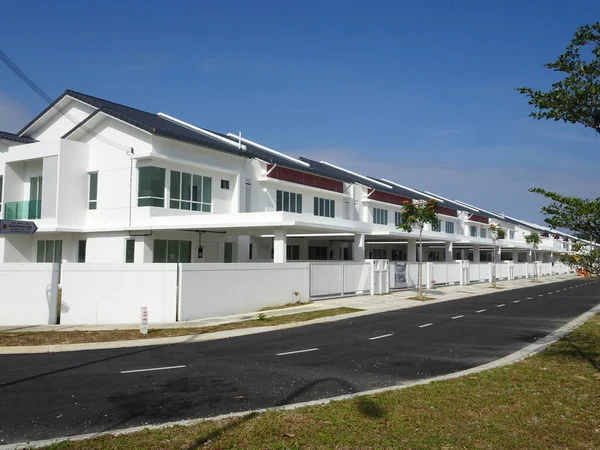 Seremban Malaysia April 2020 Rumah Teras Mewah Berlantai Dua Baru — Stok Foto