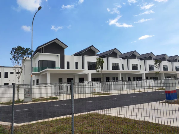 Seremban Malaysia April 2020 Nieuw Luxe Terras Huis Met Twee — Stockfoto