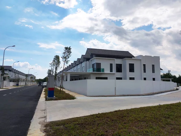 Seremban Malasia Abril 2020 Nueva Casa Con Terraza Lujo Dos —  Fotos de Stock