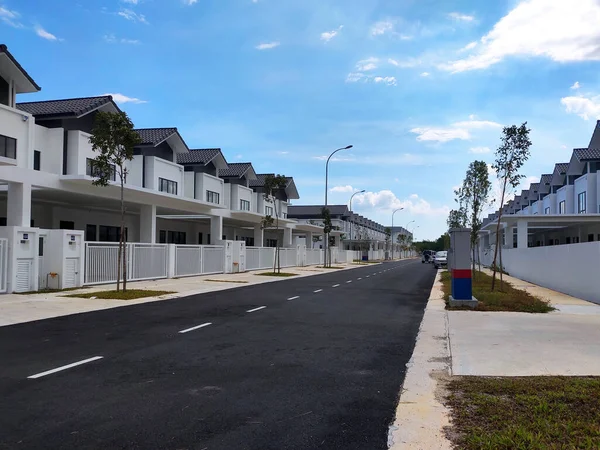 Seremban Malasia Abril 2020 Nueva Casa Con Terraza Lujo Dos — Foto de Stock