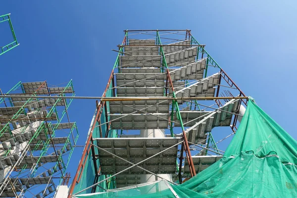 Seremban Malaysia Maio 2020 Acesso Temporário Escada Metal Feita Partir — Fotografia de Stock