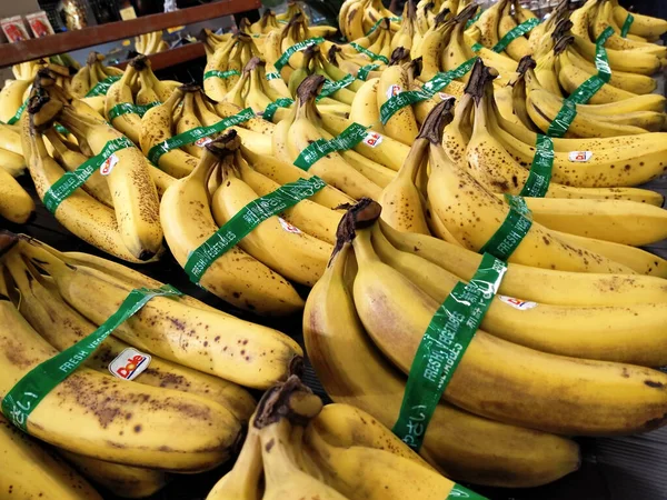 Seremban Malaysia Agosto 2020 Bananas Estão Sendo Vendidas Mesa Exibição — Fotografia de Stock
