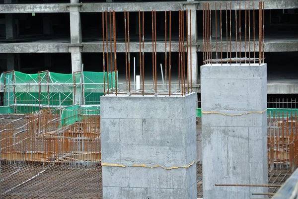Kuala Lumpur Malaysia December 2017 Reinforcement Concrete Column Construction Construction — Stock Photo, Image