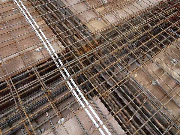 Selangor Malaysia January 2017 Slab Steel Reinforcement Bar Laid Top — Stock Photo, Image