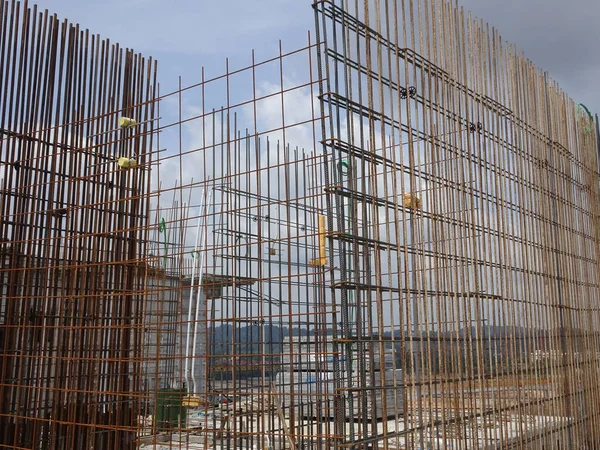 Kuala Lumpur Malaysia August 2017 Steel Reinforcement Bar Used Reinforced — Stock Photo, Image