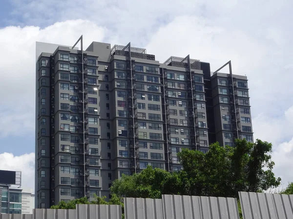 Kuala Lumpur Malasia Julio 2017 Edificio Apartamentos Gran Altura Con — Foto de Stock