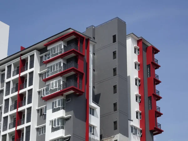 Kuala Lumpur Malasia Julio 2017 Edificio Apartamentos Gran Altura Con — Foto de Stock