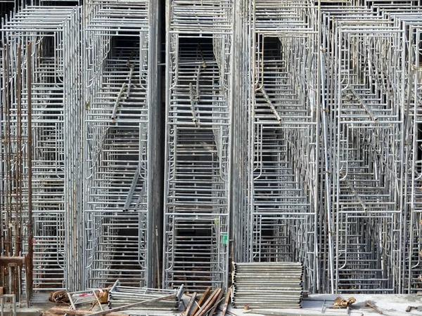 Kuala Lumpur Malaysia November 2017 Metal Scaffolding Used Temporary Structure — Stock Photo, Image