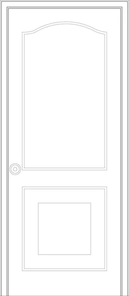 Μια Εικόνα Από Ξύλινα Διακοσμητικά Φύλλα Πόρτας Architectural Cad Σχέδιο — Φωτογραφία Αρχείου