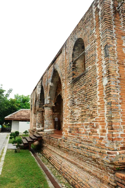 Pattani Thailand July 2014 Mesquita Histórica Kru Feita Tijolos Com — Fotografia de Stock