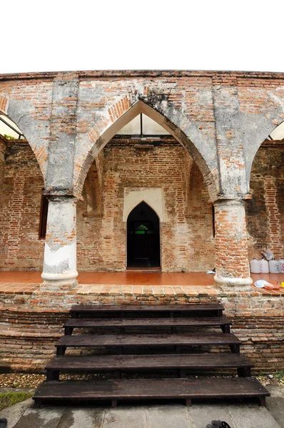 Pattani Thailand July 2019 Mesquita Histórica Kru Feita Tijolos Com — Fotografia de Stock