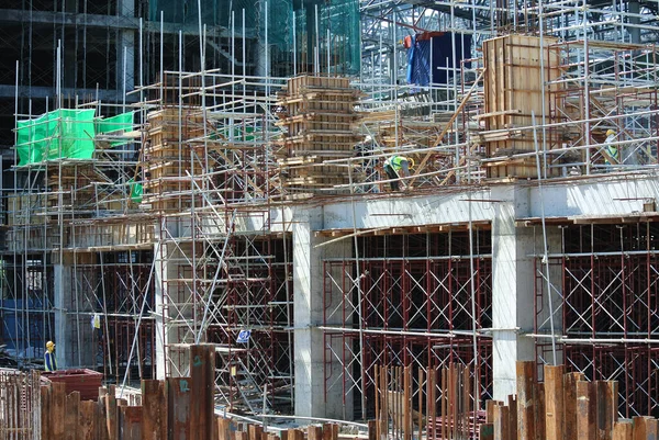Kuala Lumpur Malásia Março 2020 Madeira Coluna Forma Trabalho Barra — Fotografia de Stock