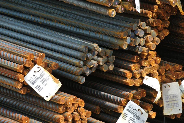 Selangor Malaysia May 2016 Hot Rolled Deformed Steel Bars Steel — Stock Photo, Image