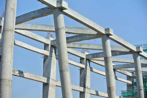 Johor Malaysia May 2016 Concrete Column Construction Construction Site — Stock Photo, Image