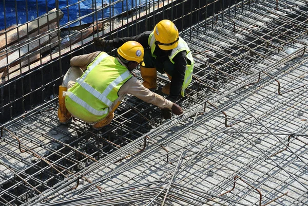 Malacca Malaysia Mai 2016 Bauarbeiter Die Auf Der Baustelle Malacca — Stockfoto