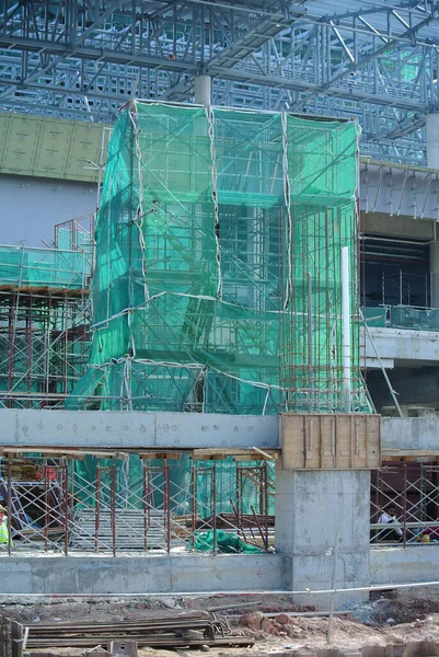 Johor Malasia Abril 2016 Andamios Utilizados Como Estructura Temporal Para — Foto de Stock