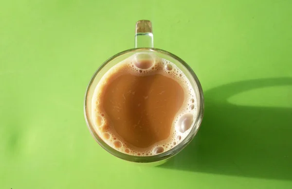 Bebida Assinatura Malaia Chamada Teh Tarik Bebidas Chá Misturadas Com — Fotografia de Stock