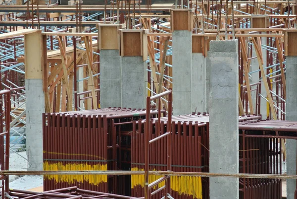 Kuala Lumpur Malaysia May 2017 Metal Scaffolding Used Construction Workers — Stock Photo, Image